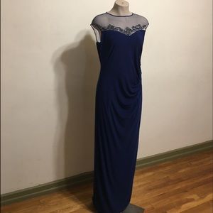 Royal blue gown